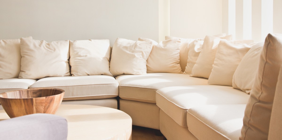 clean sofa