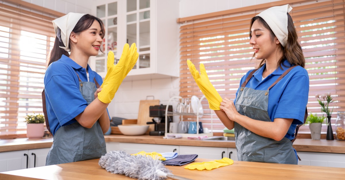 prepare to clean